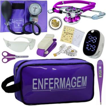 Imagem de Kit Enfermagem Aparelho Pressão Esteto Frete Grátis Promocao - Love Sa