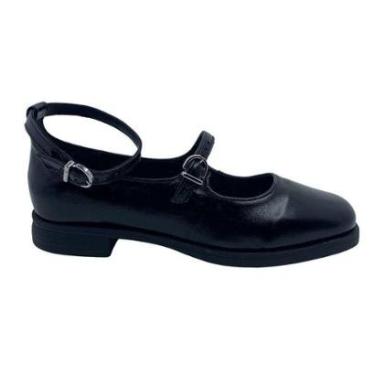 Imagem de Sapatilha Bottero Mary Jane Couro Verniz Preta 370604 - Preto 34-Feminino