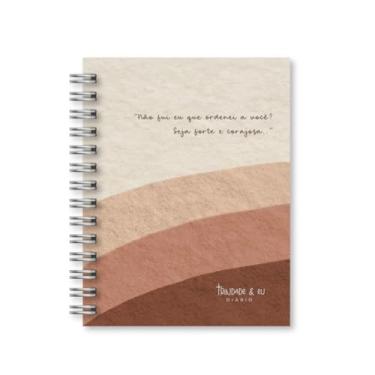 Imagem de Kit Caderno de Anotações com Diário Devocional e Bloquinho, Caderneta Capa Dura para Organização, Caderno A5 para Estudos, Cadernos Sem Pauta e Planejamento Diário (Seja Forte (Kit))