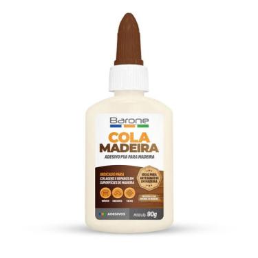 Imagem de Cola Adesiva Pva Reparo De Madeira A Base Agua Barone 90g