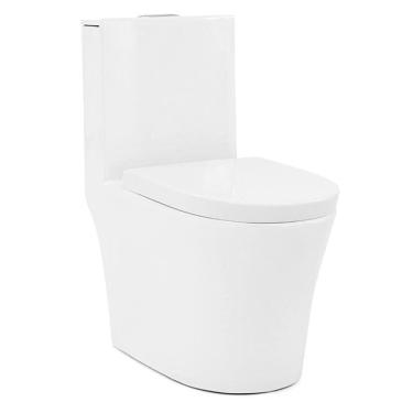 Imagem de Kit Vaso Sanitário Monobloco e Acessórios Modaza Puri 272, 3 a 6 Litros, Branco