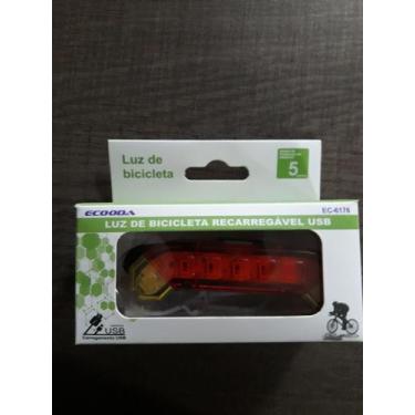 Imagem de Refletor traseiro 40 lumens com carregador usb - ECOODA