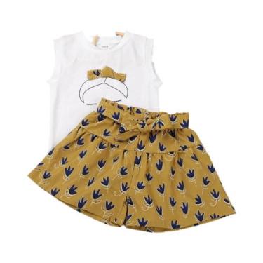 Imagem de Conjunto De Roupas Casuais De Verão Para Meninas Bear Leader 2 Peças T