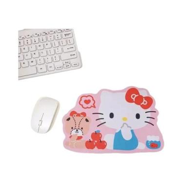 Imagem de Mouse Pad Kawaii Sanrio Kuromi Cinnamoroll Antiderrapante Irregular Me