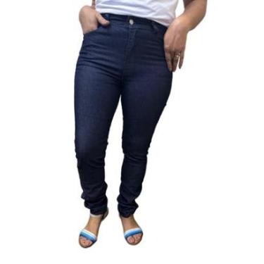 Imagem de Calça Feminina Jeans Stretch Trabalho Uniforme Básica-Feminino