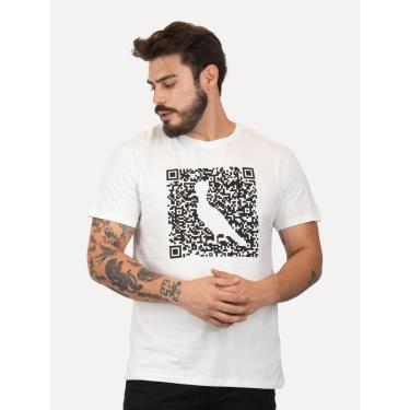 Imagem de Camiseta Reserva Masculina Regular Greenk QR Code Branca-Masculino