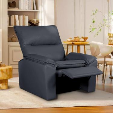 Imagem de Poltrona Do Papai Reclinável Copenhagen Corino Cinza