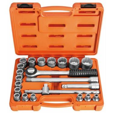 Imagem de Maleta Soquetes Tramontina PRO 1/2'' 22 Peças Aço CrV