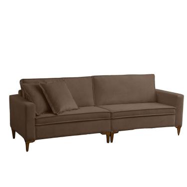 Imagem de Sofá Seattle 3 Lugares 200cm Veludo D26 - Meu Estofado