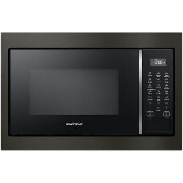 Imagem de Micro-ondas Brastemp 32L de Embutir Black Inox Eclipse Collection BM14