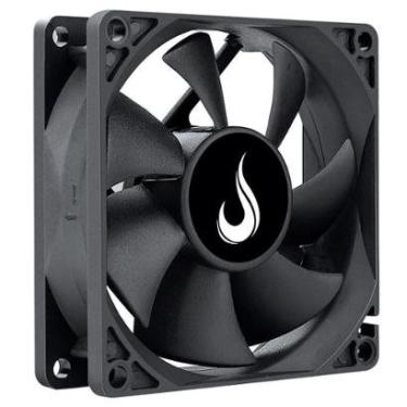 Imagem de Ventoinha Rise Mode Black, 80mm, Preto - RM-BK-02-FB-Unissex