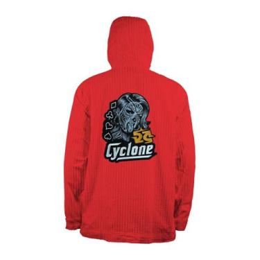 Imagem de Jaqueta Cyclone Veludo Relax Skull Mask, Vermelho, GG