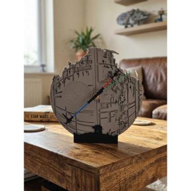 Imagem de Relógio 3d decorativo estilo futurista para mesa design diferenciado p