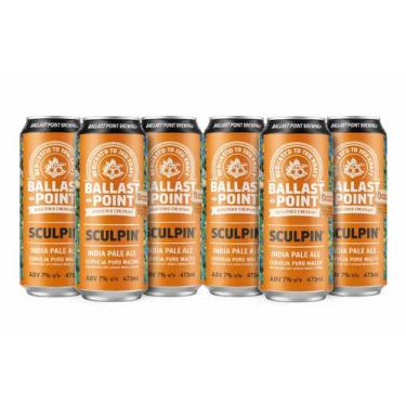 Imagem de Cerveja Ballast Point - Sculpin IPA - Kit com 6 latas de 473ml