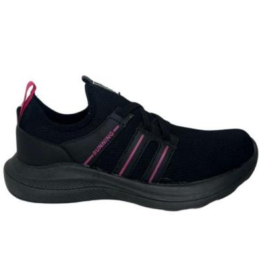 Imagem de Tenis Menina Esportivo Jet Kids 62.119, Preto, 31
