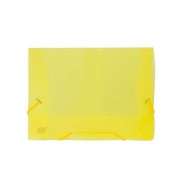 Imagem de Pasta Plástica com Elástico 55mm Amarela - Golden Kraft