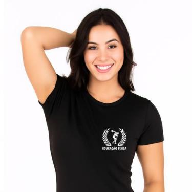 Imagem de Camiseta Feminina Educação Fisica Feminina Dry Fit Baby Look - CRIEL, 