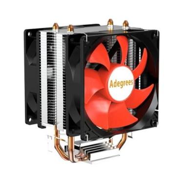 Imagem de Cooler De CPU Silencioso 90MM Com Radiador PWM 3/4 Pinos Para Intel LG