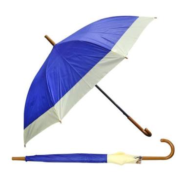 Imagem de Guarda chuva sombrinha automático 8 varetas - QUERO PRESENTEAR, Azul