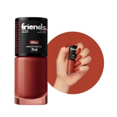 Imagem de Esmalte Cremoso Escolha a Cor Friends 7ml Colorido Vibrante, Terracota