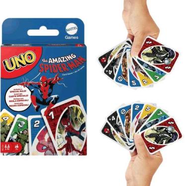 Imagem de Jogo de Cartas Baralho Uno Homem Aranha Mattel