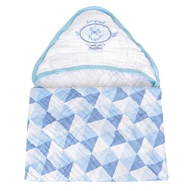 Imagem de Toalha Banho Soft Minasrey Bordada Muito Mimo com Capuz Azul