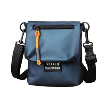 Imagem de Bolsa Transversal Masculina De Couro PU À Prova D'água, Casual, Modern