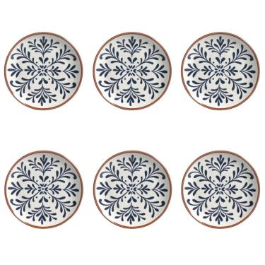 Imagem de Conjunto de Pratos de Sobremesa 06 Peças Coup Coimbra Cerâmica Stoneware Branco Porto Brasil