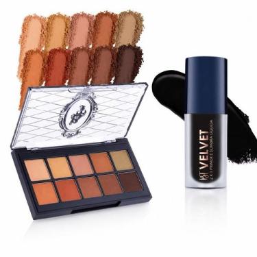 Imagem de Kit Bruna Tavares: Paleta BT Transition + BT Velvet 2x1 + Pincel Brind