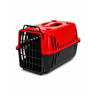 Imagem de Caixa De Transporte N.1 Cão Cachorro Gato Pequena Vermelha - Murano
