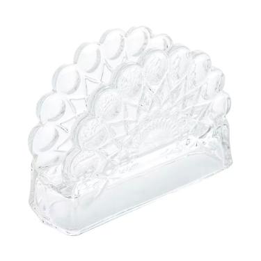 Imagem de Porta-guardanapos Angel Cristal com Design Clássico em Cristal Estrutura Estável para Mesa Posta Transparente Wolff