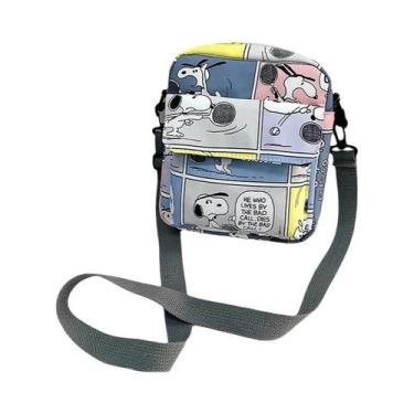 Imagem de Bolsa Transversal Feminina Snoopy De Desenho Animado, Bolsa De Viagem 