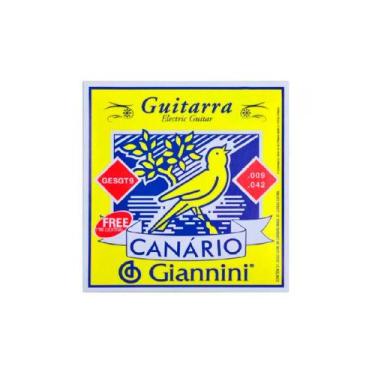 Imagem de Encordoamento Giannini P/guitarra Canário Aço 0.009" Gesgt9
