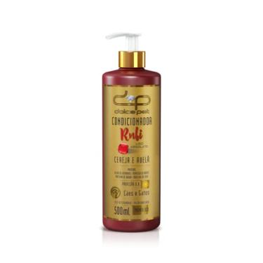 Imagem de Condicionador Dolce Pet Rubi Liso Absoluto Cereja e Avelã para Cães e Gatos 500 ml