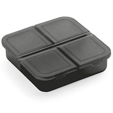 Imagem de Porta Comprimidos com 4 Divisórias TopGet (Preto)