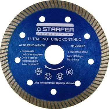 Imagem de Disco Diamantado para Porcelanato Starfer Embalagem Com 10
