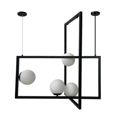 Imagem de Lustre Pendente Lumix LN1064 Preto G9 Bivolt