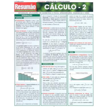 Imagem de Livro - Resumão Exatas 12 - Cálculo - 2: Integração, Aplicações em Geometria e Física, Aproximações, Sequencias e Série - Gerald Harnet
