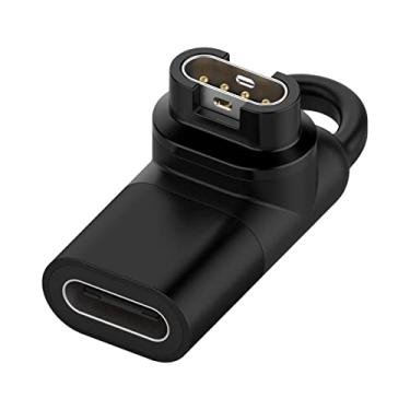 Imagem de Kokiya Adaptador de Carregamento de Relógio de 90 Graus Feminino para Conversor de Carregador Masculino para 6S 6x Pro, para Carregar, Preto Tipo C