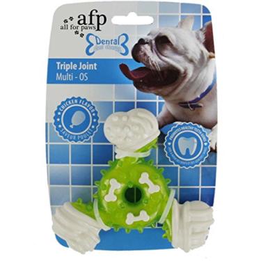 Imagem de All For Paws Dental Chicken Triple Joint – Mordedor Aromatizado para Cães, Sabor Frango, Formato Articulado