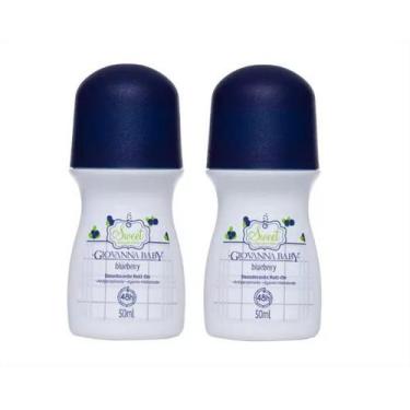 Imagem de Kit C/2 Desodorantes Roll On Giovanna Baby Blueberry 50ml