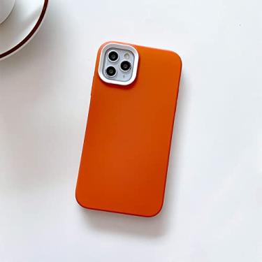 Imagem de Capa de telefone de silicone líquido de cor sólida para iPhone 13 12 11Pro Max XR XS Max X 7 8 Plus Candy Color Capa traseira, T3, para iPhone 12 Pro