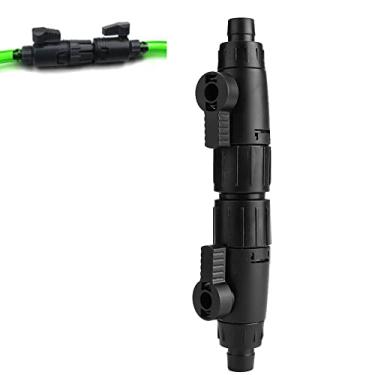 Imagem de Pssopp — Conector de liberação rápida de tubo de válvula de tubo de válvula de controle de fluxo de água para aquário (16 mm)