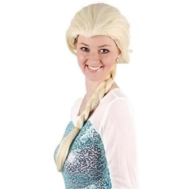 Imagem de Peruca Elsa Frozen Adulto Com Trança Loira - Extra Festas
