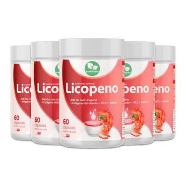 Imagem de Kit 5 Licopeno Anti-Ox Com Colageno Hidrolisado, Vitamina C E Selenio