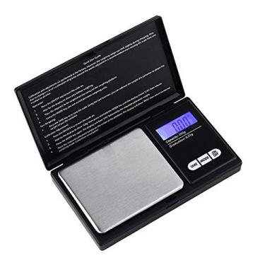 Imagem de mini balança de bolso, balanças de cozinha balanças digitais para alimentos balança de joias de precisão balanças de moedas de ouro com visor LCD retroiluminado 500g / 0,01g