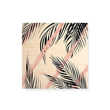 Imagem de Arte Maníacos Quadro Decorativo em Madeira Palmeiras Escandinavas - 30x30cm