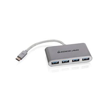 Imagem de IOGEAR USB-C para USB 3.0 Hub - 1 entrada USB-C - 4 saída USB 3.0 - taxa de dados USB 3.0 de até 5 Gbps - compatível com USB 2.0 e USB 1.1 - MacBook - Tablet - Smartphone - GUH3C14