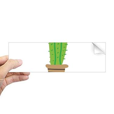 Imagem de DIYthinker Adesivo retangular de cacto verde para suculentas de plantas em vaso adesivo para janela