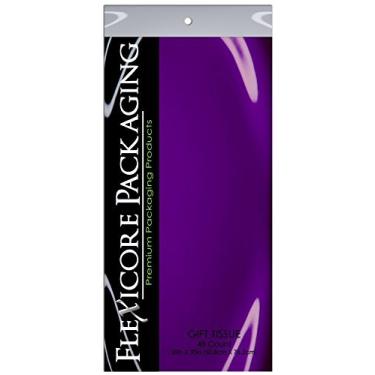 Imagem de Papel de presente para lenço 50,8 cm x 76,2 cm - 48 folhas, Roxa, 20"x30"